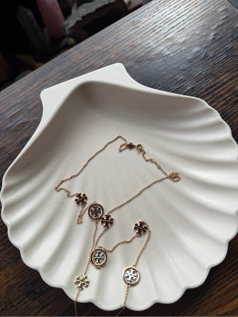 Tory Burch Gold and Silver Long Necklace - Picture 4 of 5